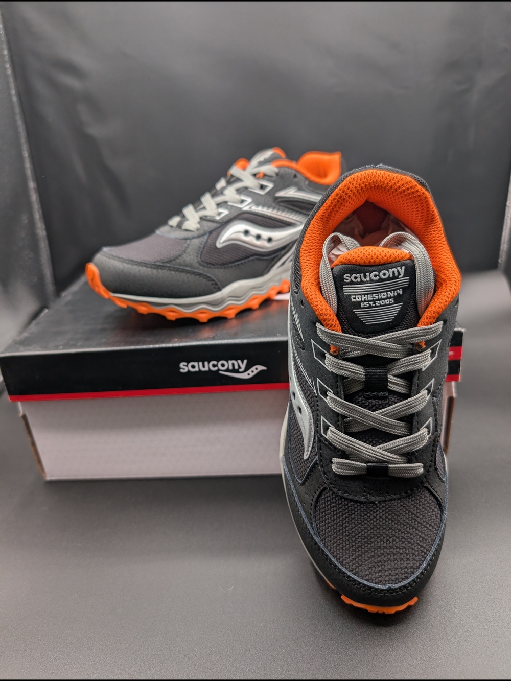 Saucony Kids' Gray & Orange Trail Sneakers